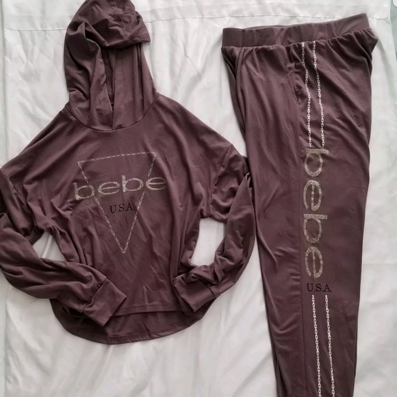 New bebe 2 pices hoodie and pants  price is for one set only - Picture 6 of 7